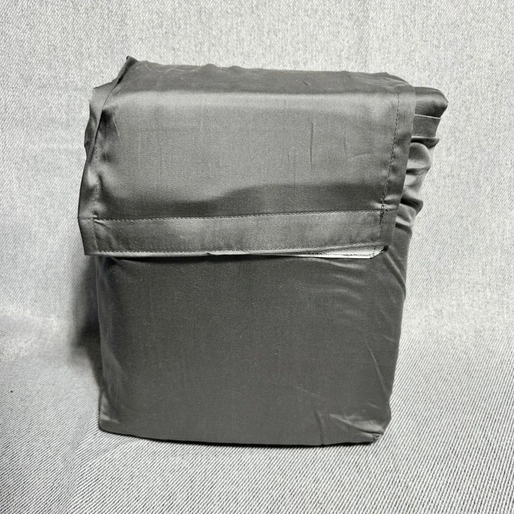King 320 Thread Count Cool TENCEL Lyocell Sheet Set 4 Piece Gray Charcoal